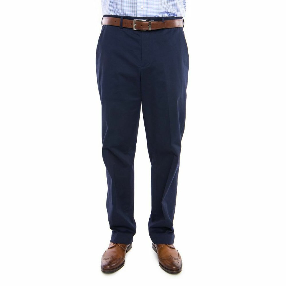 MagnaClick Men's Classic-Fit Flat Front Pants